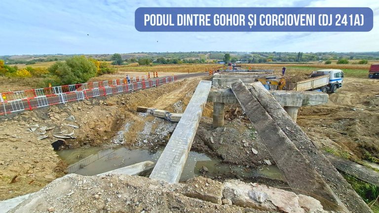 Modernizare majoră în județul Galați: Podul dintre Gohor și Corcioveni va fi refăcut complet din temelii